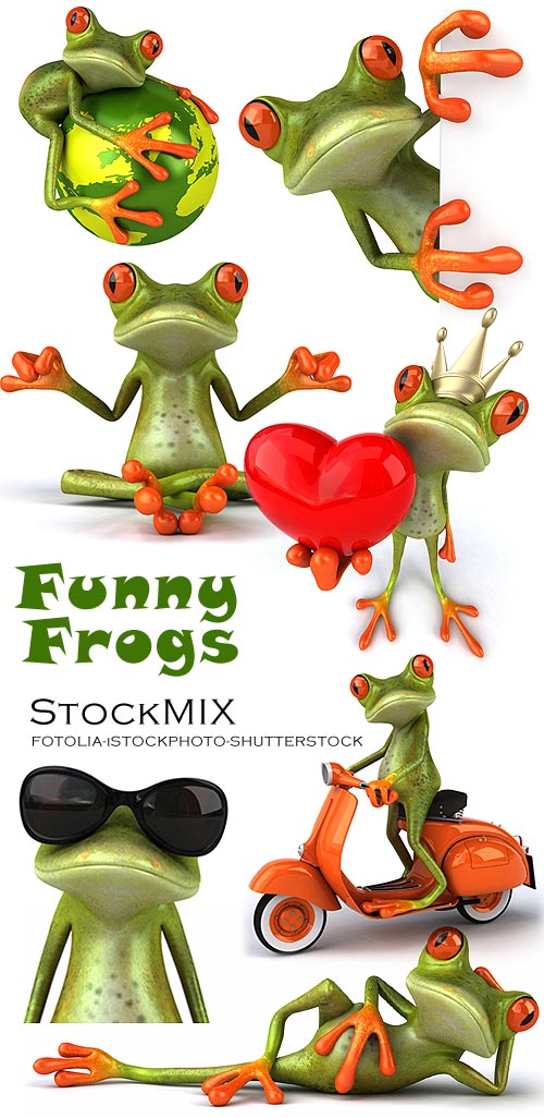 StockMIX - Funny Frogs [3D renders]
