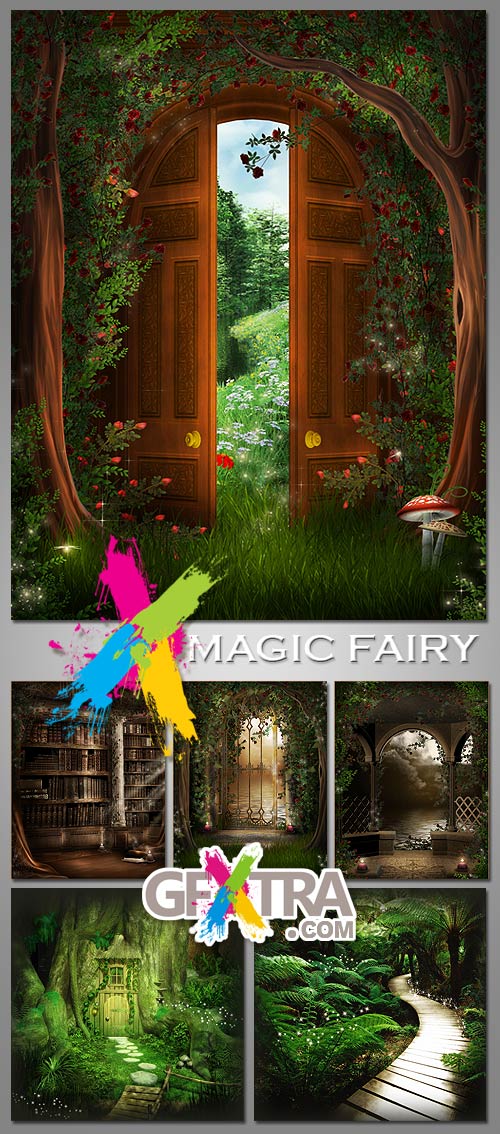 Magic Fairy Backgrounds 15xJPGs
