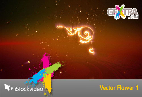 iStockVideo - Vector Flower 1 Loop HD1080