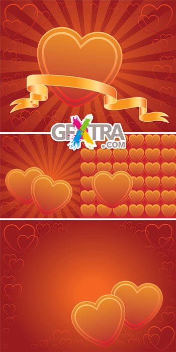 Heart Background 7xJPG images