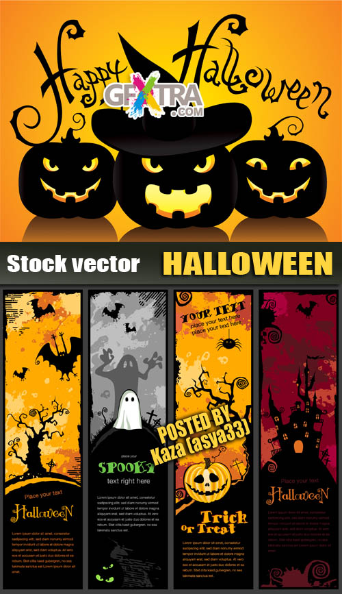 Halloween Banners 2xEPS
