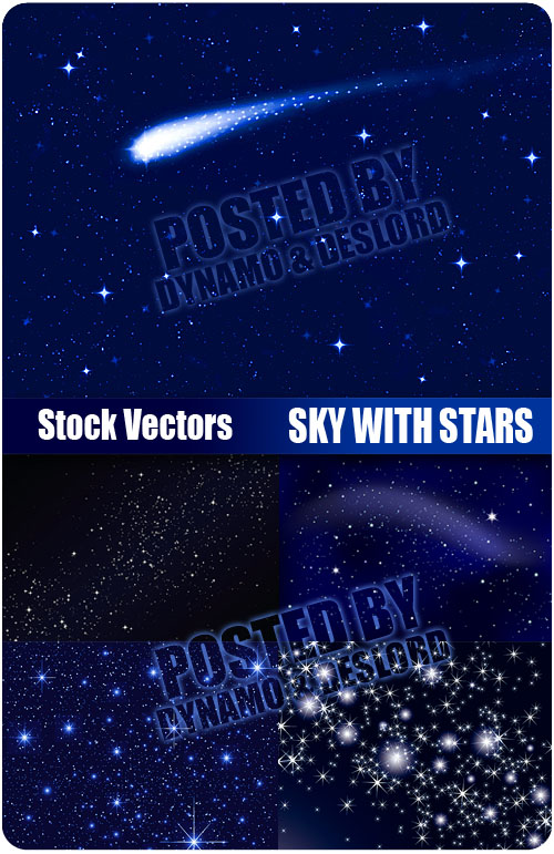 Stock Vectors - Sky with Stars