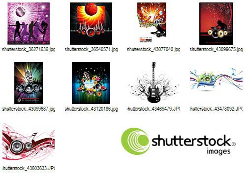 Music, Audio and Dance 225xEPS - Shutterstock