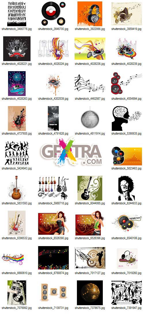 Music, Audio and Dance 225xEPS - Shutterstock