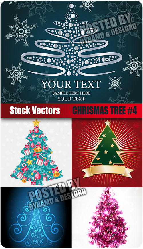 Stock Vectors - Chrismas Tree #4
