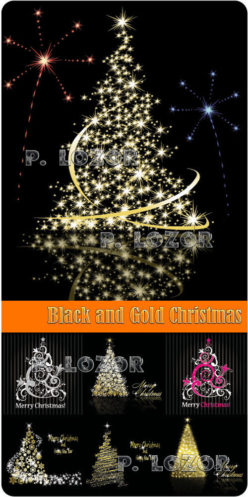 Black and Gold Christmas, 7xEPS