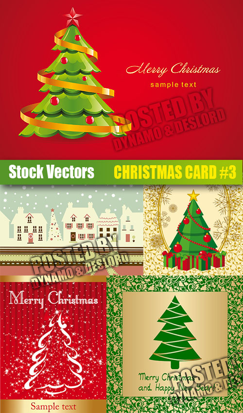 Stock Vectors - Christmas card #3