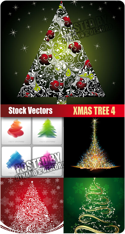 Stock Vectors - Xmas Tree 4