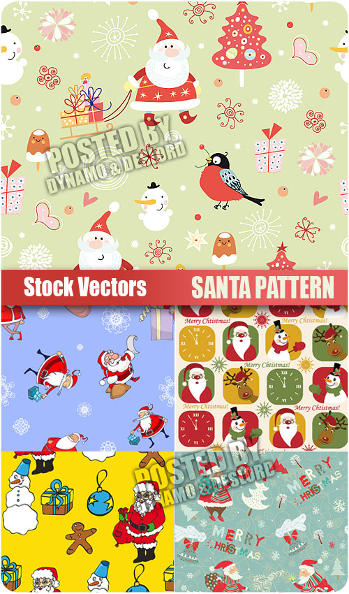 Stock Vectors - Santa Pattern