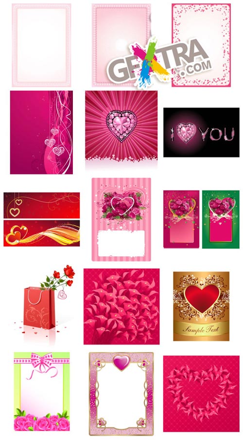 Valentine's Day Vectors III - 69xEPS Shutterstock