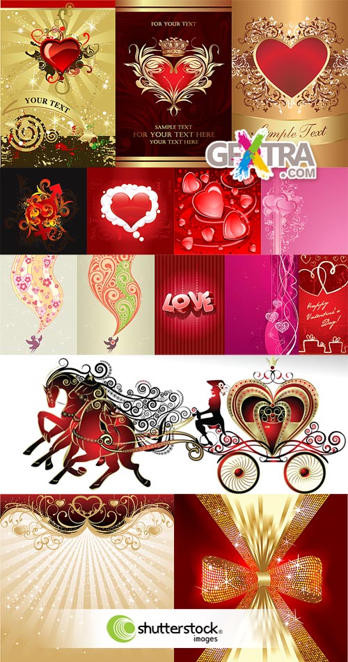 Valentine's Day Vectors III - 69xEPS Shutterstock