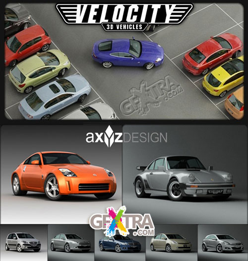 AXYZ Design - Velocity 3D Vehicles, 25 Autos