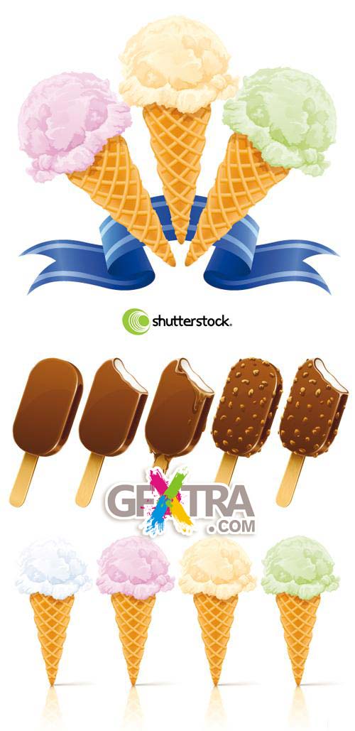 Shutterstock - Ice Creams 3xEPS