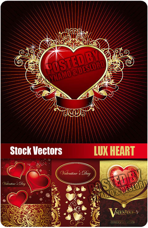 Stock Vectors - Lux Heart