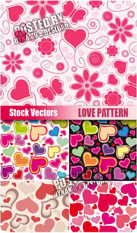 Stock Vectors - Love Pattern