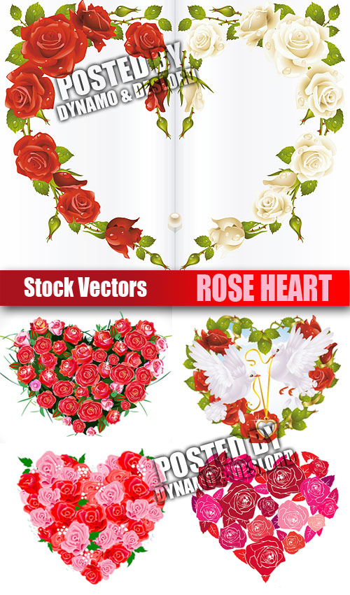 Stock Vectors - Rose Heart