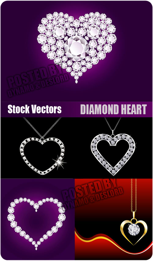 Stock Vectors - Diamond Heart