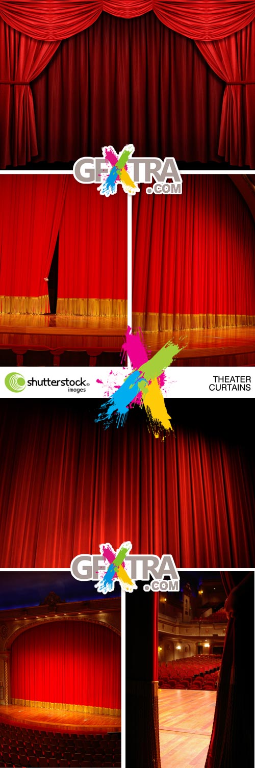 Shutterstock - Theater Curtains 6xJPGs