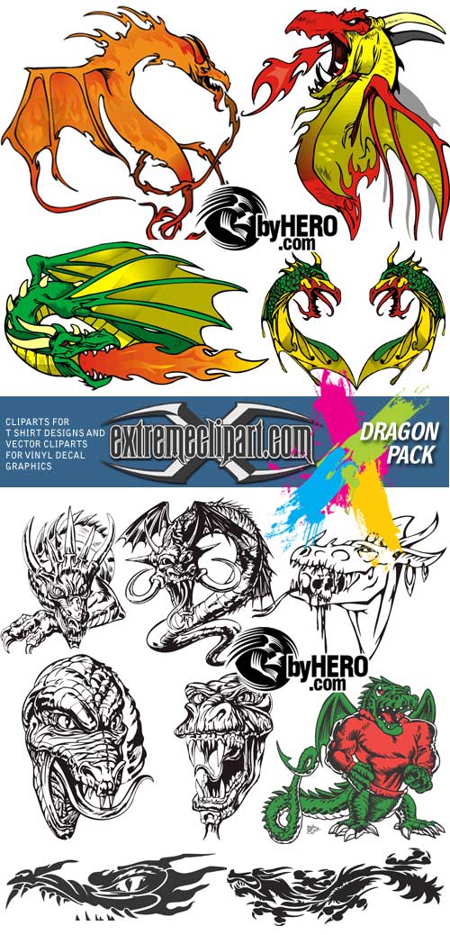 Extreme Clipart 2010 - Dragon Pack
