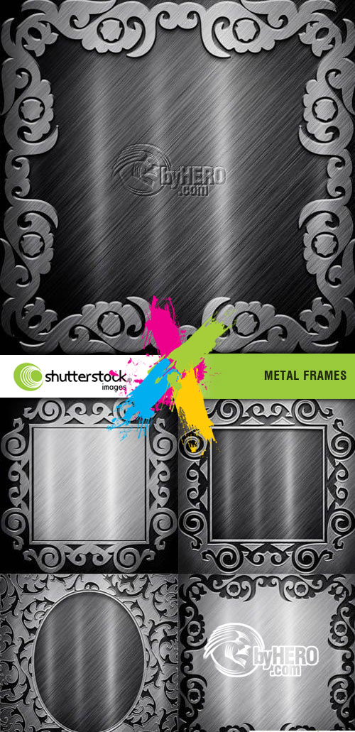 Shutterstock - Metal Frames 5xJPGs