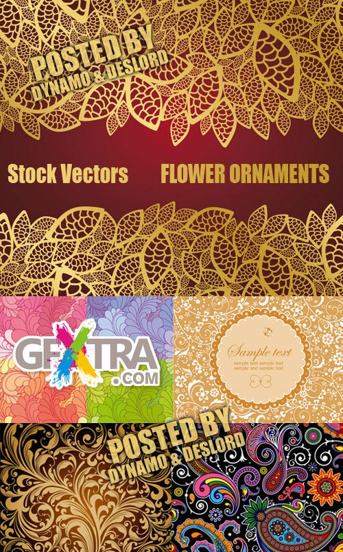 Stock Vectors - Flower Ornaments