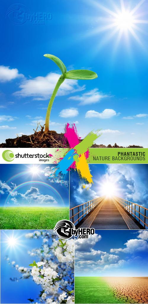 Shutterstock - Phantastic Nature Backgrounds 5xJPGs