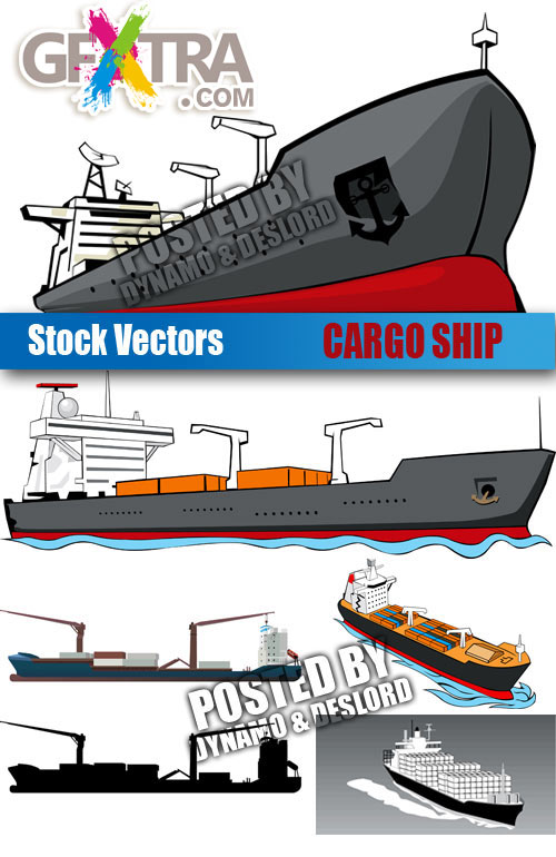 Cargo ship - Stock Vectors