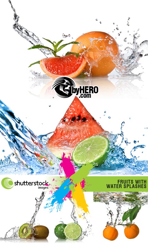 Shutterstock - Fruit and Water 5xJPGs