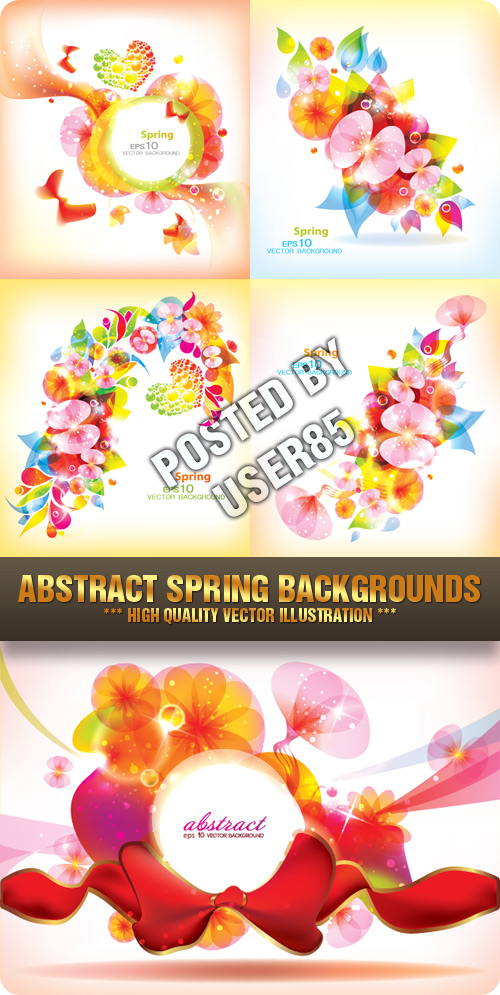 Stock Vector - Abstract Spring Backgrounds