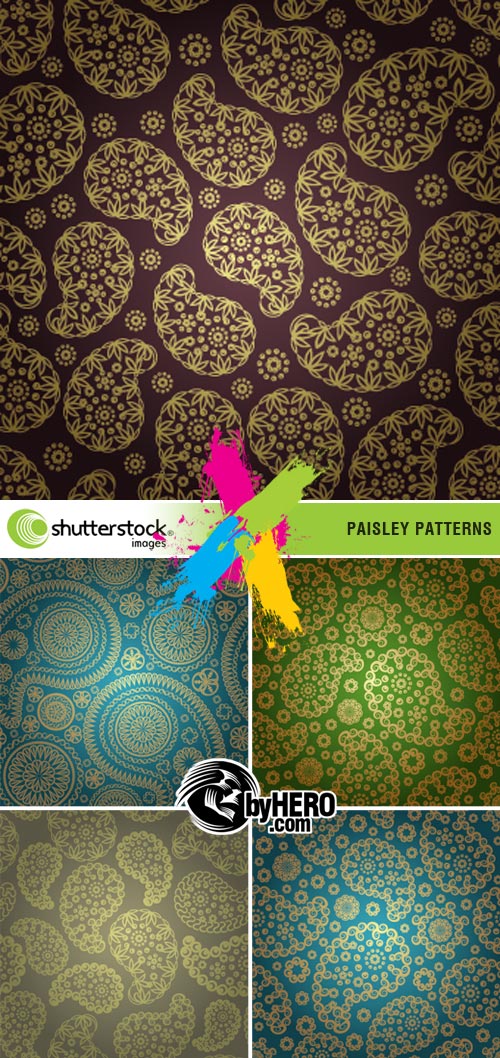 Paisley Patterns 5xEPS Vector SS