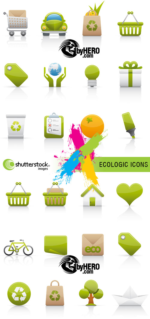 Ecologic Icons 2xEPS Vector SS