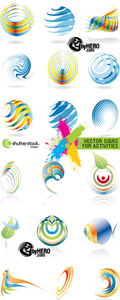 Vector Signs for Activities 2xEPS Vector SS