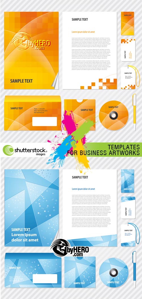 Templates for Business Artworks 2xEPS Vector SS