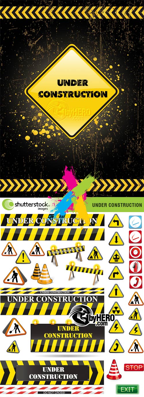 Under Construction 2xEPS Vector SS