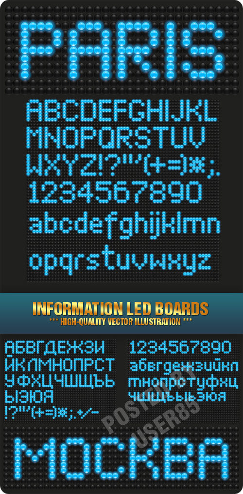 Stock Vector - Information Led Boards