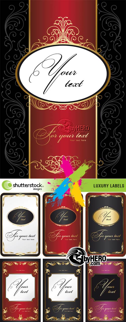 Luxury Labels 3xEPS Vector SS