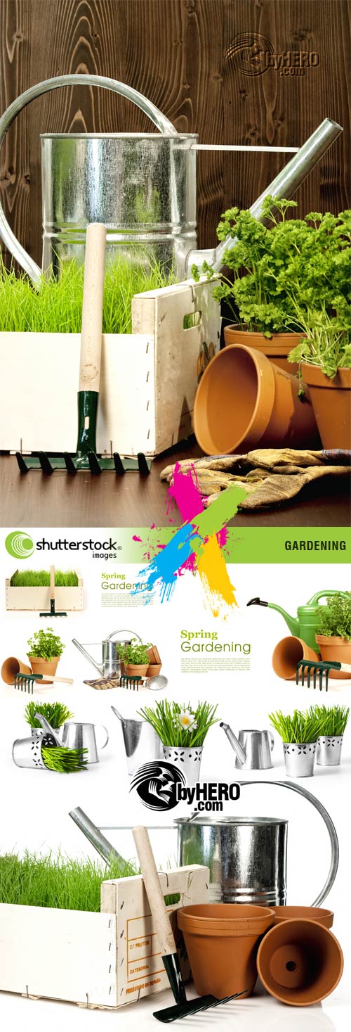 Gardening 5xJPGs Stock Image