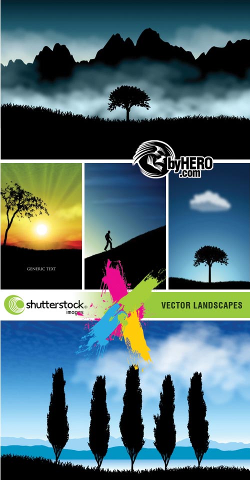 Vector Landscapes 5xEPS Vector SS