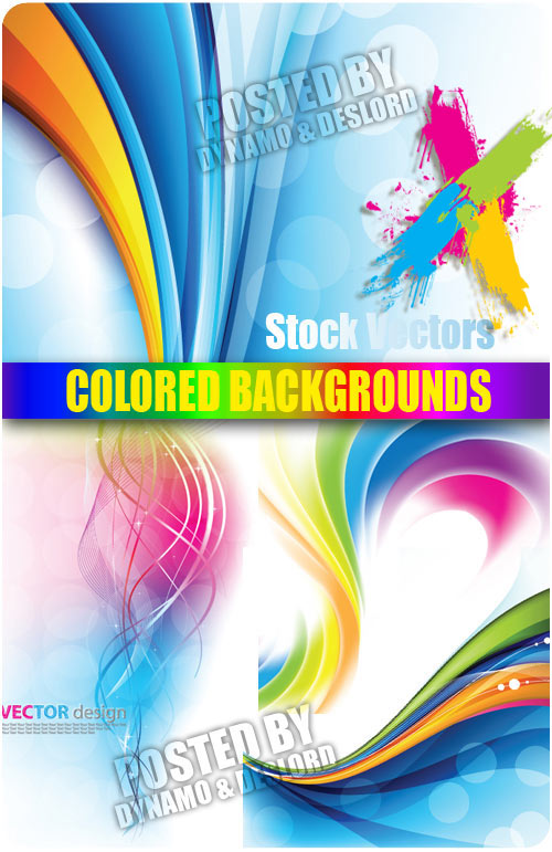 Colored backgrounds - Stock Vectors