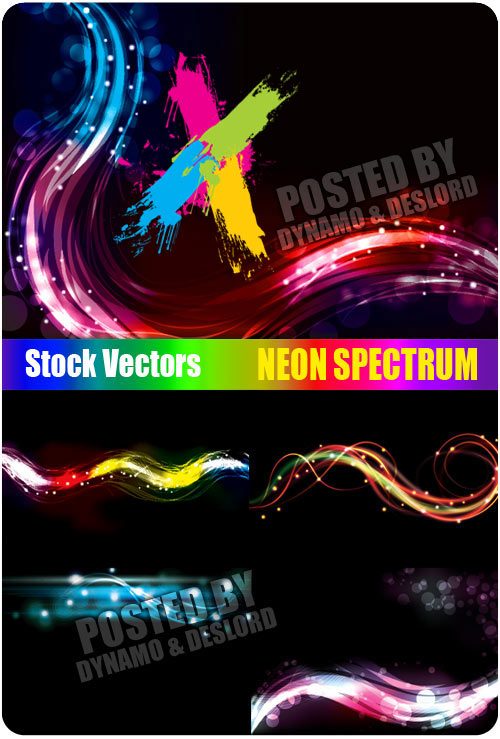 Neon spectrum - Stock Vectors
