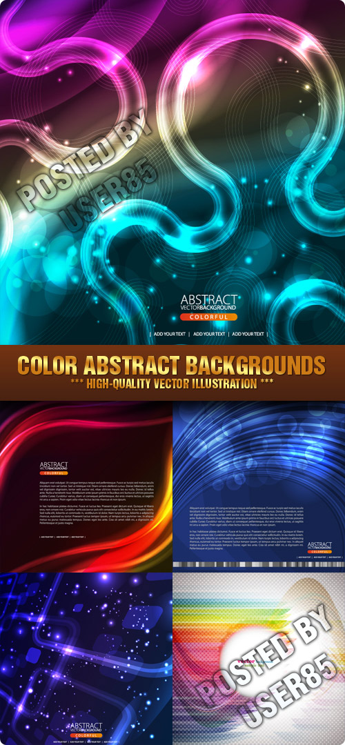 Stock Vector - Color Abstract Backgrounds