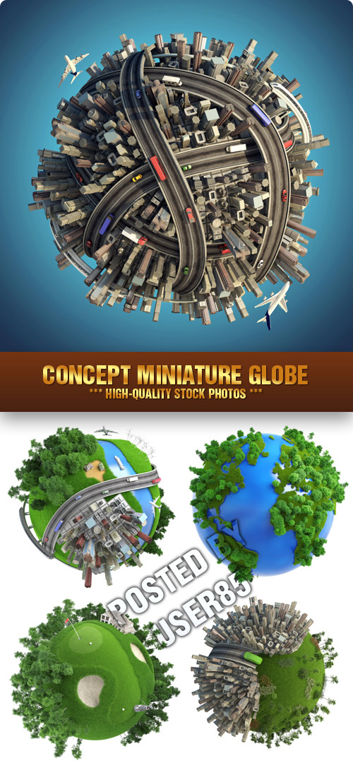 Concept Miniature Globe I, 5xJPGs