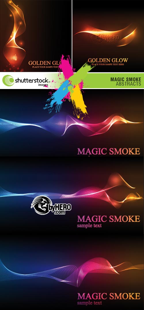 Magic Smoke Abstracts 5xEPS Vector SS