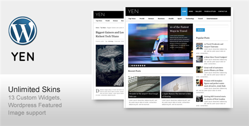 YEN - Magazine, News and Blog Wordpress Template - ThemeForest