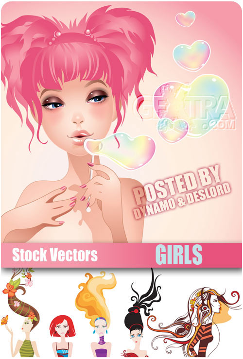 Girls - Stock Vectors