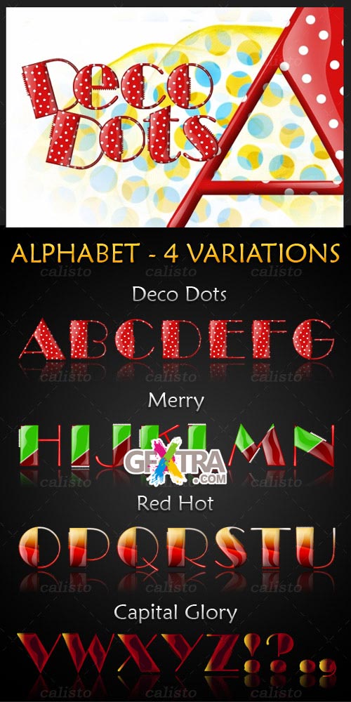 Alphabet Deco Dots