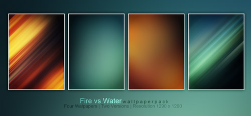 Fire vs Water Wallpaper Pack