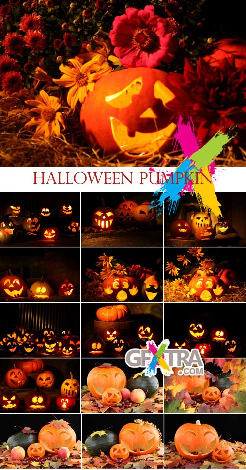 Stock Images - Halloween Pumpkin 18xJPGs