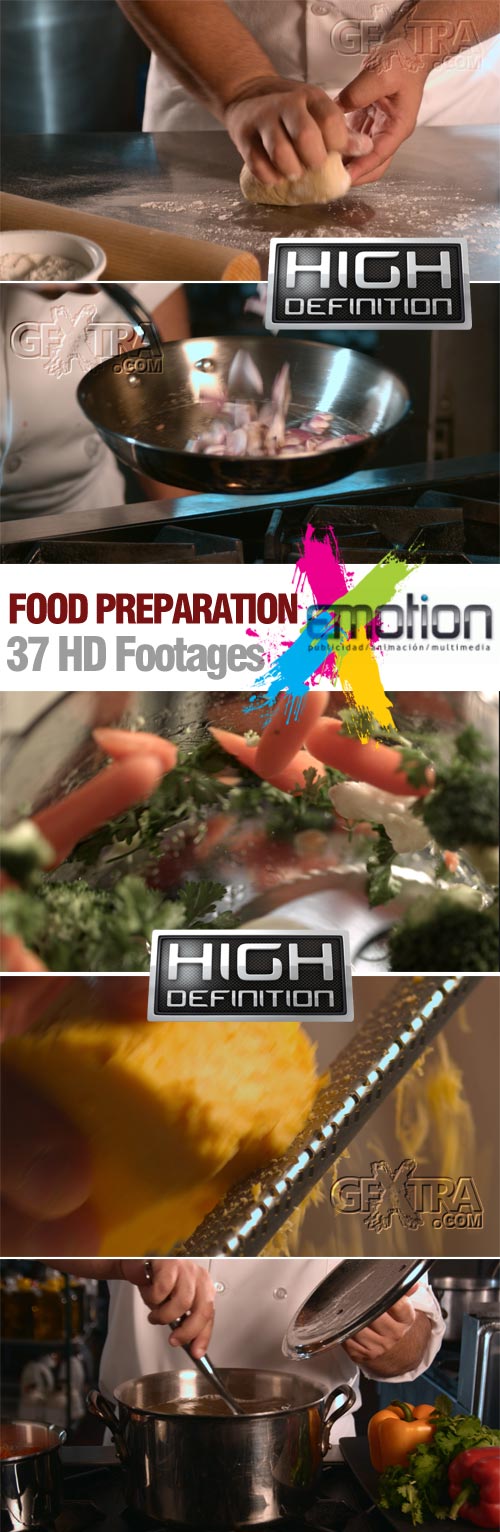 Food Preparation - 37 HD Footages