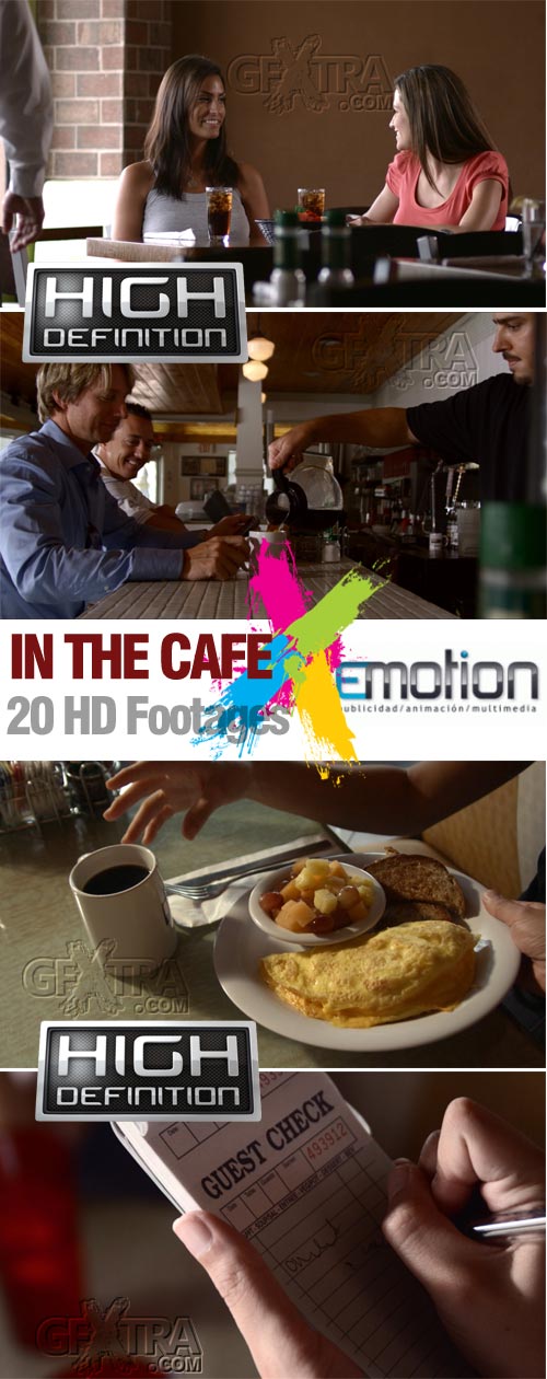 In The Cafe - 20 HD Footages